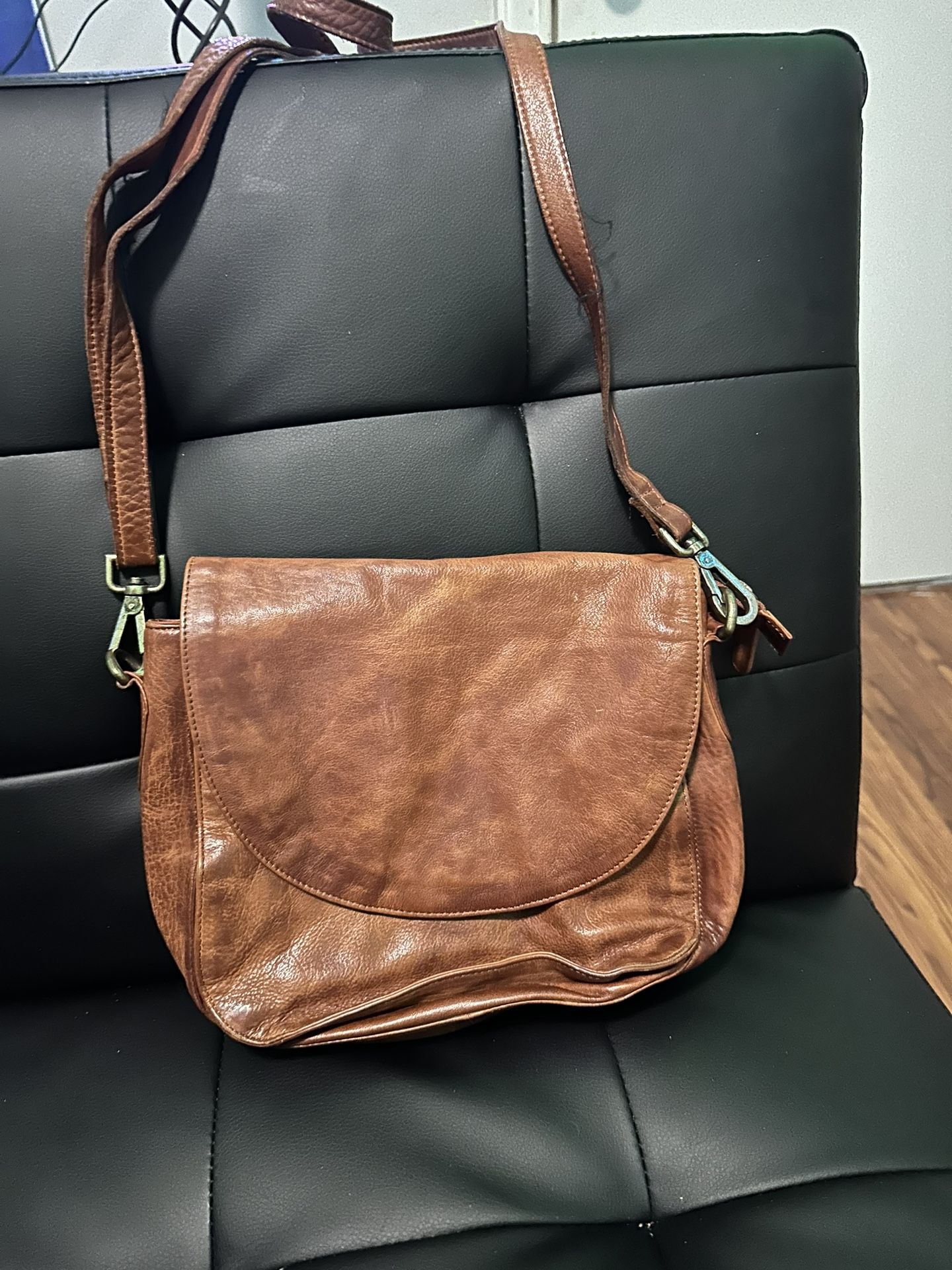 Vintage leather shoulder bag, Genuine leather bag for women,crossbody purse