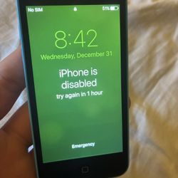 For Parts iPhone 5c Blue 