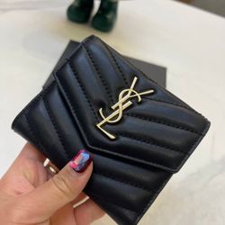 Small Monogram French Wallet Black