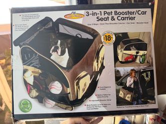 3 in 1. Pet Carrier+ Car Seat + Booster