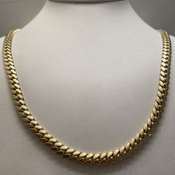 93 GRAM  14 KT GOLD 24” CUBAN CHAIN 7MM 