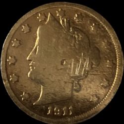 1911 Liberty Nickel With “Cents”