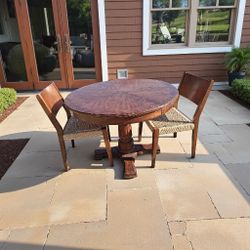 Round Wooden Dining Set