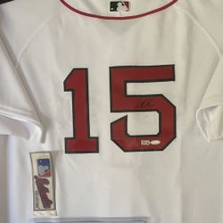 Dustin Pedroia Jersey Autographed With Steiner Coa for Sale in