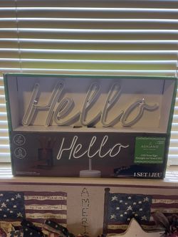 LED Hello Neon Sign