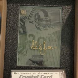 Crystal football plaque