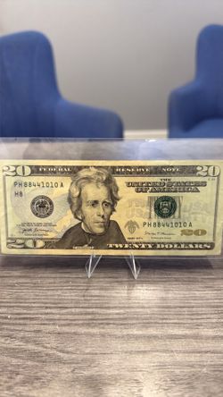 Original 2017A $20 Federal Reserve Note.