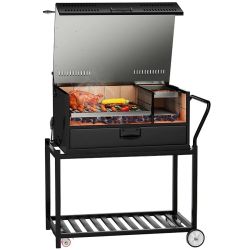 VEVOR 40" Charcoal Grill W/ Adjustable Charcoal Grate and Heavy Duty Outdoor Mobile BBQ Smoker
