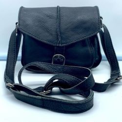 Cut N Paste Los Angeles Black Leather Mini Shoulder Bag