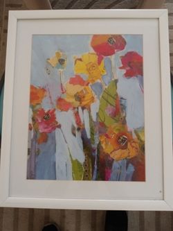 Floral framed Wall art