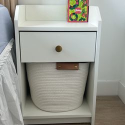 2 White Nightstands 