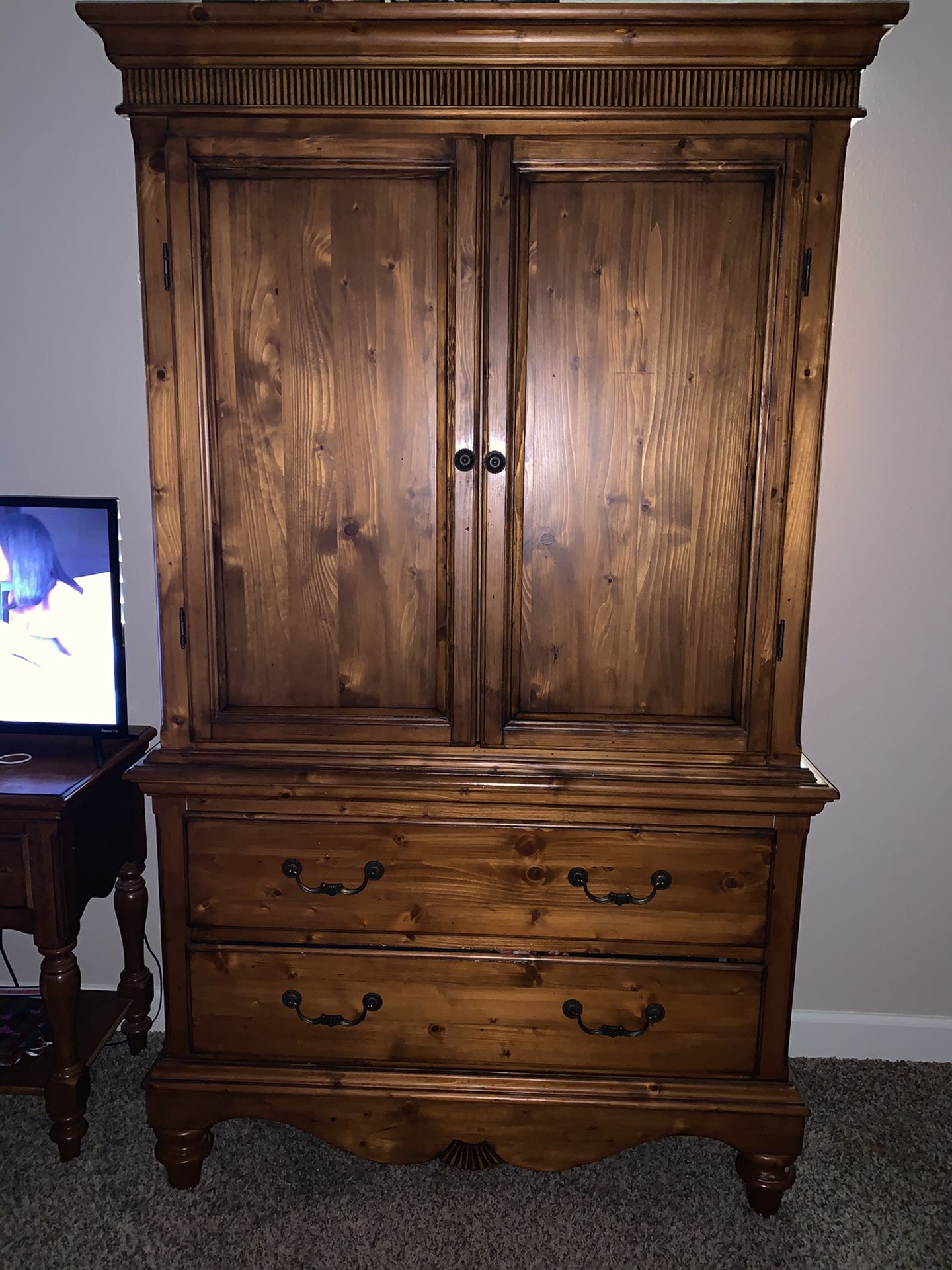1 Night Stand And TV/Dresser Armoire