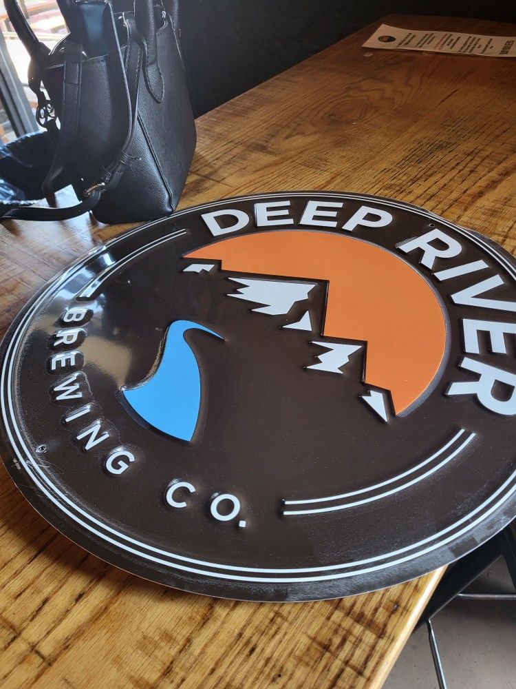 Beer Sign TIN Deep River NC