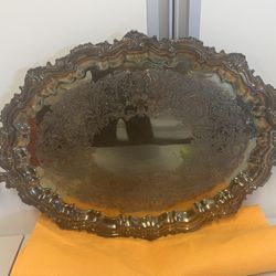 Plated silver platter