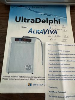 AlkaViva UltraDelphi alkaline water