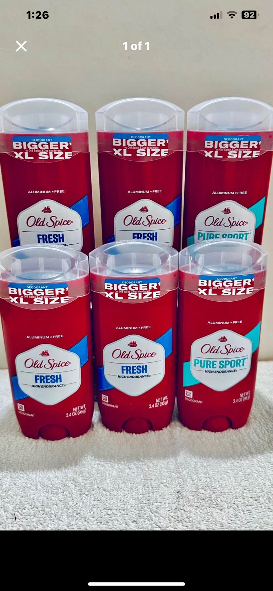 4/$12 Old Spice Deodorants