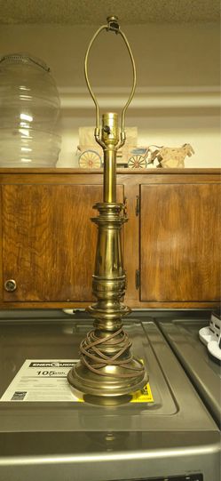 vintage 1960s Stiffel solid brass table lamp