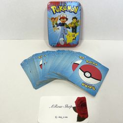 1999 Nintendo Bicycle 51 Pokemon Playing Cards With Tin