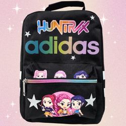 Personalized  Kpop Demon Hunters | Huntrix Adidas Lunch Bag Black NWT
