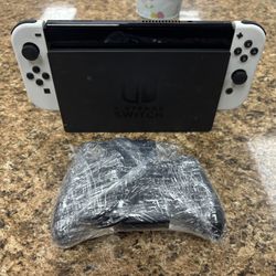 Switch Oled White W/dock 