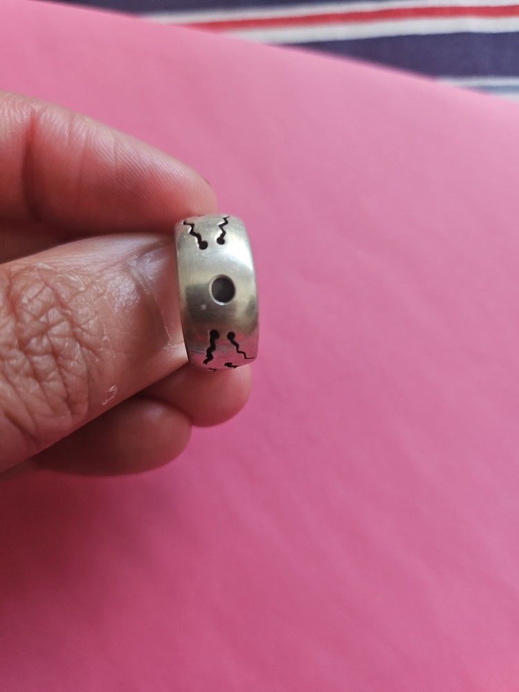 925 Vintage Ring With Art