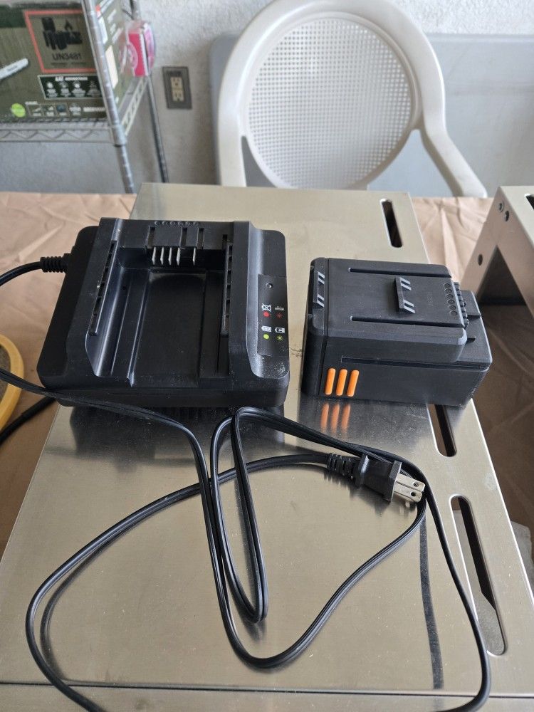Worx Charger And Worx 56v Battery