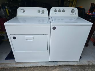 💯FREE DELIVERY💯WHIRLPOOL  SUPER CAPACITY WASHER AND DRYER SET💯WORKS LIKE-NEW 💥