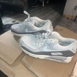 White And Gray Air Max 