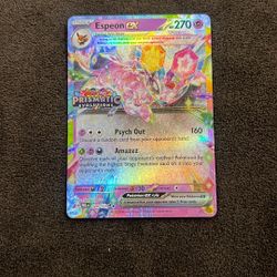 Espeon EX 034 Prismatic Evolutions Stamp Pokemon