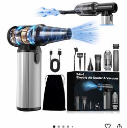 Compressed Air Duster & Vacuum 2-in-1