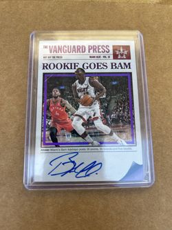 Panini Vanguard Basketball Bam Adebayo Rookie on card auto