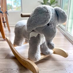 Elephant Plush Nursery Rocker