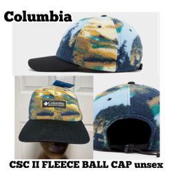 COLUMBIA CSC II FLEECE Hat ADJUSTABLE BALL CAP UNISEX New! 