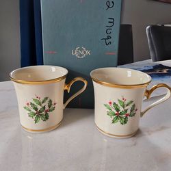 Lenox Holiday Mug Set