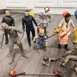 NECA Halloween figures lot of 10 great condition asking 100 firm price   