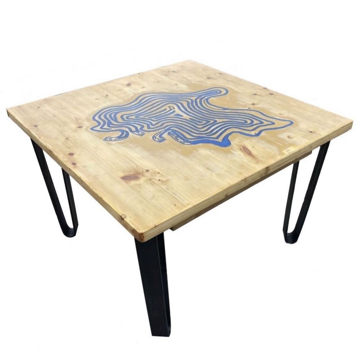 Coffee Table / Living Room Table - ARORA Epoxy - By Artist (MA)