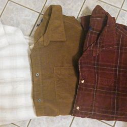 3, Mens Lite Courdory Shirts Large, NEW