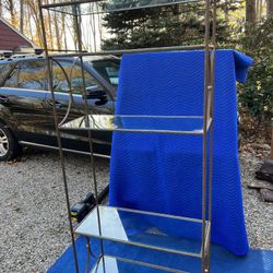 Rod Iron Glass Shelving 