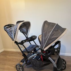 Sit Stand Double Stroller