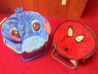 Kids Folding Saucer Chairs – Stitch & Spider-Man