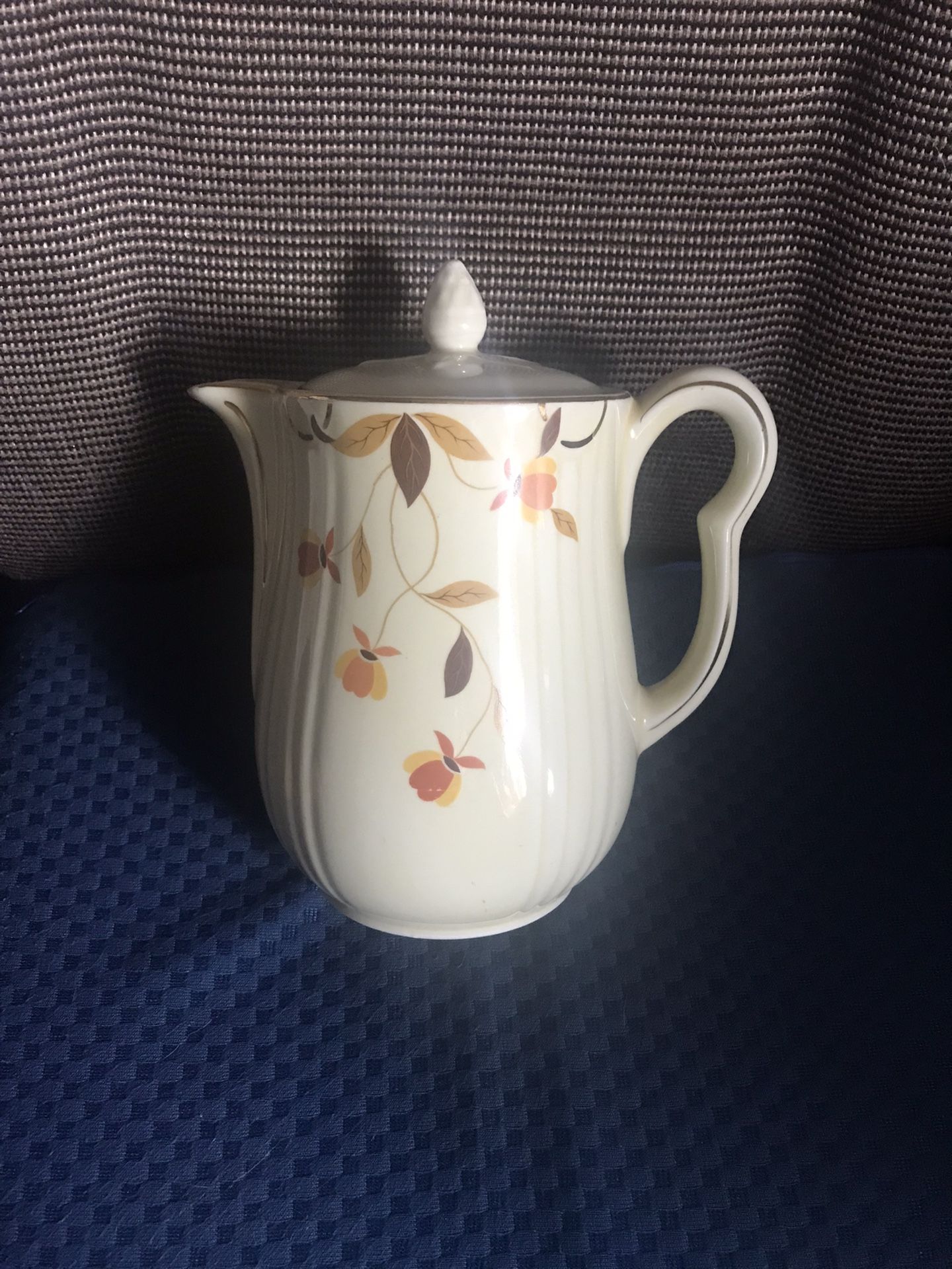 Vintage Hall’s Superior Floral Autumn Leaf Coffee Pot