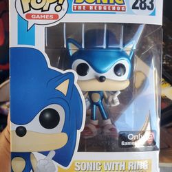 Funko Pop Gamestop Exclusive Sonic The Hedgehog Metalic