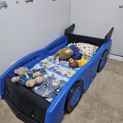 Kids car bed. Used twice.