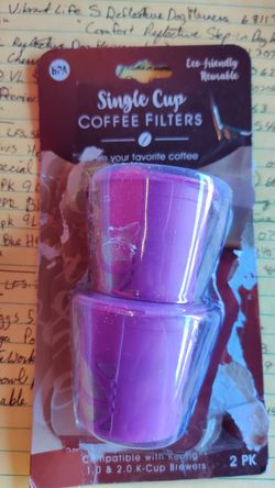 Eco-friendly Reusable Single Cup Coffee Filter 2-pack