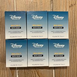 NEW Disney Resorts H2O+ Plus Sea Salt Bath Soap Qty 6 AUTHENTIC USA