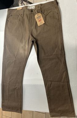 Ecko Unltd Jeans Mens 40x32 Brown Straight Fit 714 Cotton Casual Denim Pants Y2K