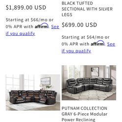 Brand new sectional same day delivery from 699 all the financing you need as well