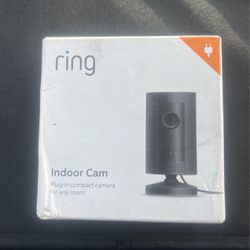 Ring Indoor Cam Plug-In Compact Camera For Any Room (Black)