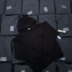 Essential hoodie Black Sizes XS-XXL