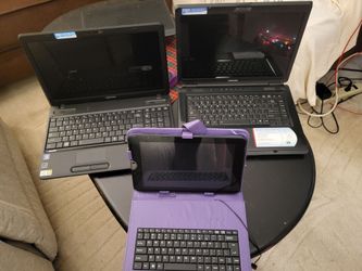 Toshiba laptops 2 count, Toshiba tablet